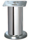 Piede metallo cromato h 20 diametro 4,2