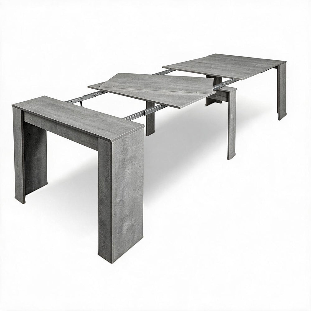 Tavolo consolle colore grigio 90x50 cm allungabile a 3 metri - Ofelia
