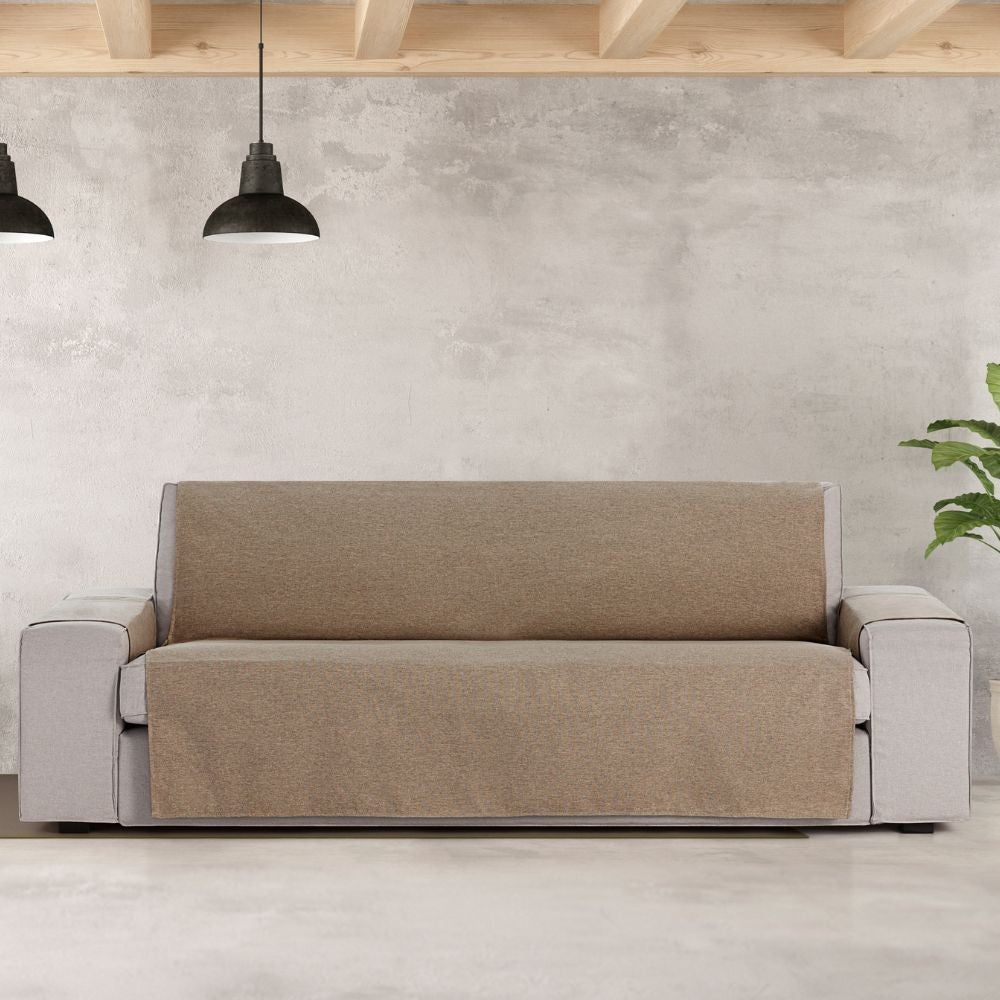 Housse de canapé 4 places 190 cm coloris beige - Valeria