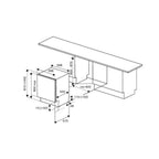 Lavastoviglie incasso totale 60 cm. 15 coperti classe C Bertazzoni DW6083PRTS