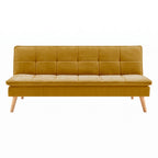 Divano letto 3 posti colore senape 182x88x80HE Lunaria