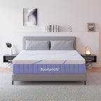 Doppelmatratze 5 Zonen mit Federn und Anti-Rutsch-Bezug 160x190x30H cm - Parem