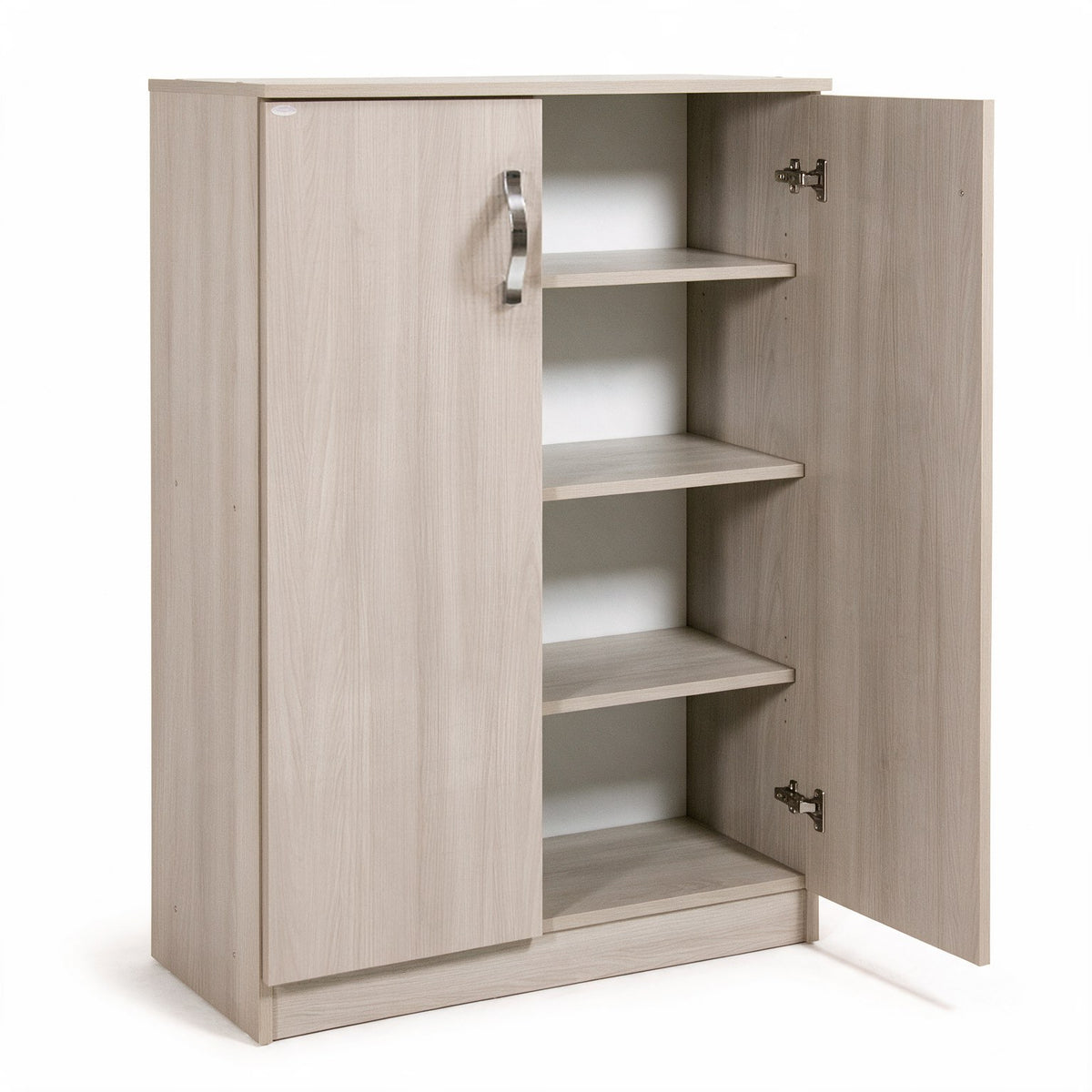 Schuhschrank mit 2 Türen und 3 Einlegeböden, Farbe Ulme, 71x130H cm - Gabriella