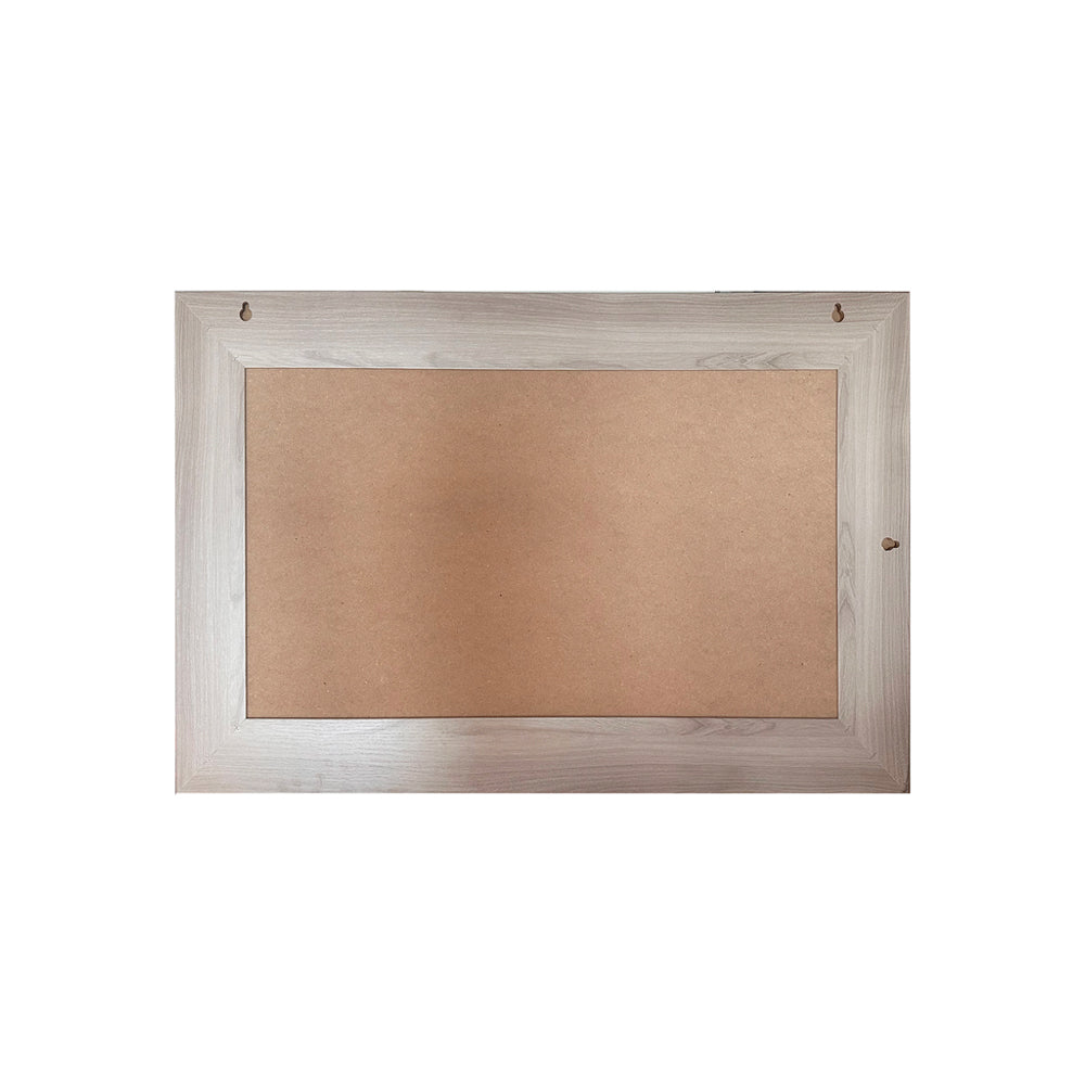 Specchiera rettangolare con cornice olmo natura 102x65 cm. Loto