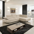 Divano angolare destro con letto estraibile beige 297x206x79 Julie 
