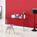Table-bureau en verre trempé 125x75H cm - Tamerice