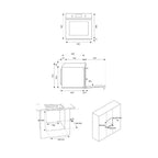 Elektrobackofen 76 Liter Bertazzoni F609HEREKNE Energieklasse A mattschwarz