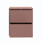 Comodino 2 cassetti colore terracotta 50x41.5x57.5H Medea