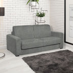 Divano letto 3 posti tessuto Barrel83 grigio 200x98x86h Kriog