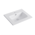 Lavabo consolle da appoggio 61x36.5 cm in ceramica bianco lucido LAV9060ES
