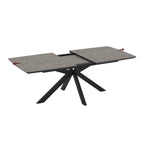 Ausziehbarer Tisch Zementplatte und schwarzes Untergestell 180/240x100x76H Verano
