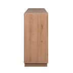 BUFFET PHOENIX 51A 3 PORTES ET 3 TIROIRS STRUCTURE CHÊNE FAÇADE BLANCHE (003738)