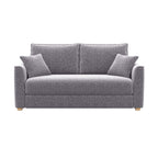 Divano 3 posti con letto estraibile e contenitore in tessuto grigio 180x93x97H Cosy