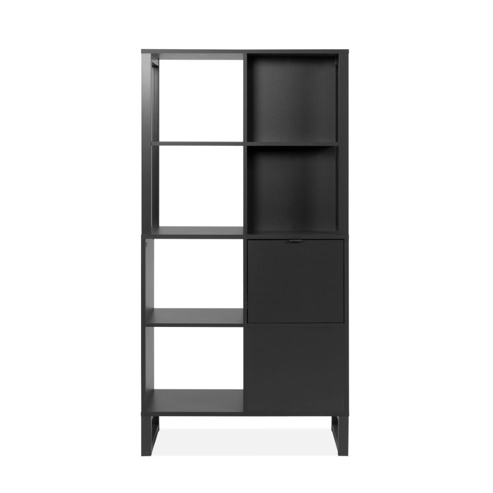 Credenza a giorno 83,5x165h cm bifacciale colore antracite - Sumatra20A
