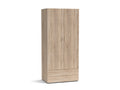 Holzschrank mit zwei Türen 80x177h cm Farbe Sonoma Eiche - Seba
