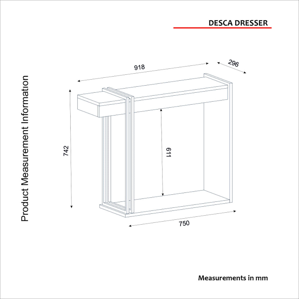 CONSOLE DESCA COULEUR CACHEMIRE ET PLATEAU TRAVERTIN