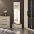 Spiegel mit Schubladenunterschrank Kaschmirfarbe 54x45x178H cm - Wilmy