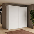 Armadio due ante scorrevoli bianco opaco Swing - 257x55x230H