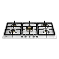 Piano cottura Bertazzoni P905CPROX a gas 90 cm. 5 zone dual wok centrale inox