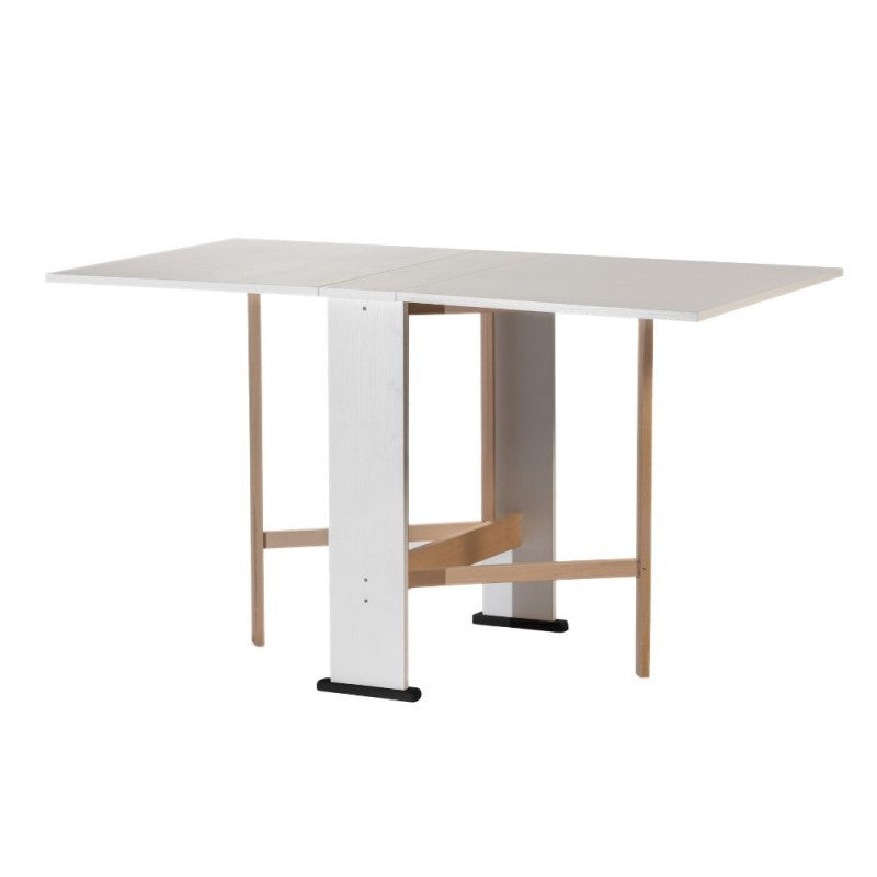 Platzsparender Klapp-Konsolentisch in Weiß 21x74x78H cm - Misty