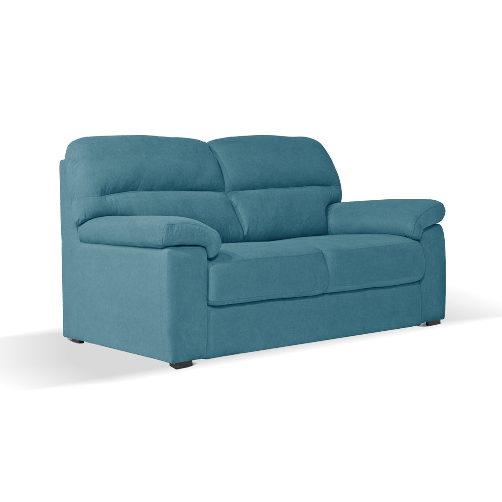 Divano 3 posti tessuto Roma colore verde acqua 211x98x92h Alenda
