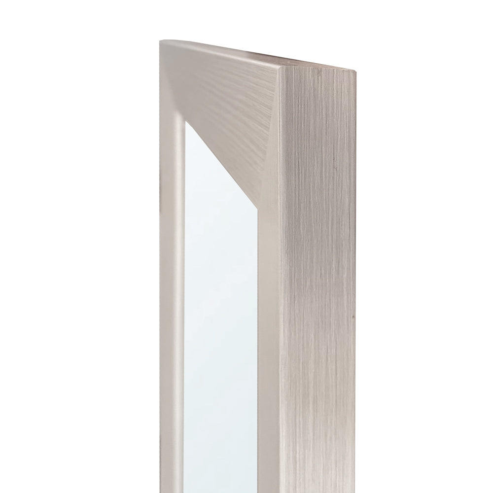Specchiera rettangolare con cornice larice beige 102x65 cm. Loto