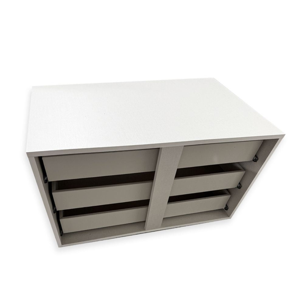 INNENKOMMODE WEISS 3 SCHUBLADEN FÜR KLEIDERSCHRANK ABM. 873*510*485 MM