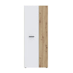 Armadio multiuso 2 ante rovere con anta bianca 69x36.5x181H Teodoro