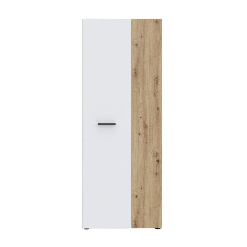 Armadio multiuso 2 ante rovere con anta bianca 69x36.5x181H Teodoro