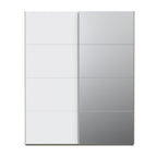 Armadio 2 ante scorrevoli con anta a specchio 170x61x210.5H Elio