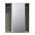 Armadio 2 ante scorrevoli con anta a specchio 170x61x210.5H Elio