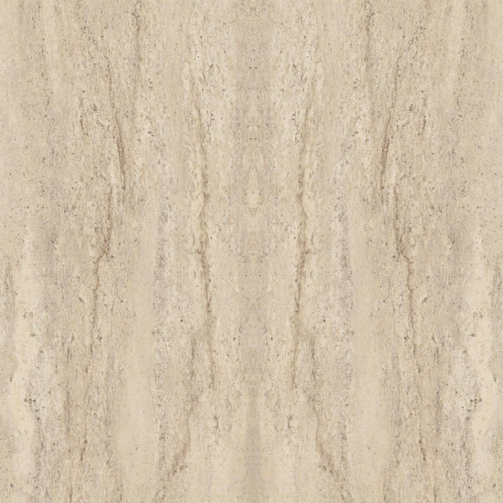 Tavolino da salotto 100x60 cm colore travertino con gambe a pannello e bordi arrotondati Pietra