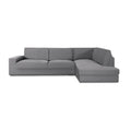 Copridivano angolare 350-500 cm destro colore grigio - Jaz