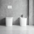 WC à poser au sol, en céramique, blanc brillant FT54D