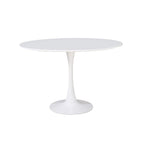 Tavolo rotondo colore bianco opaco 120x73H cm - Errin
