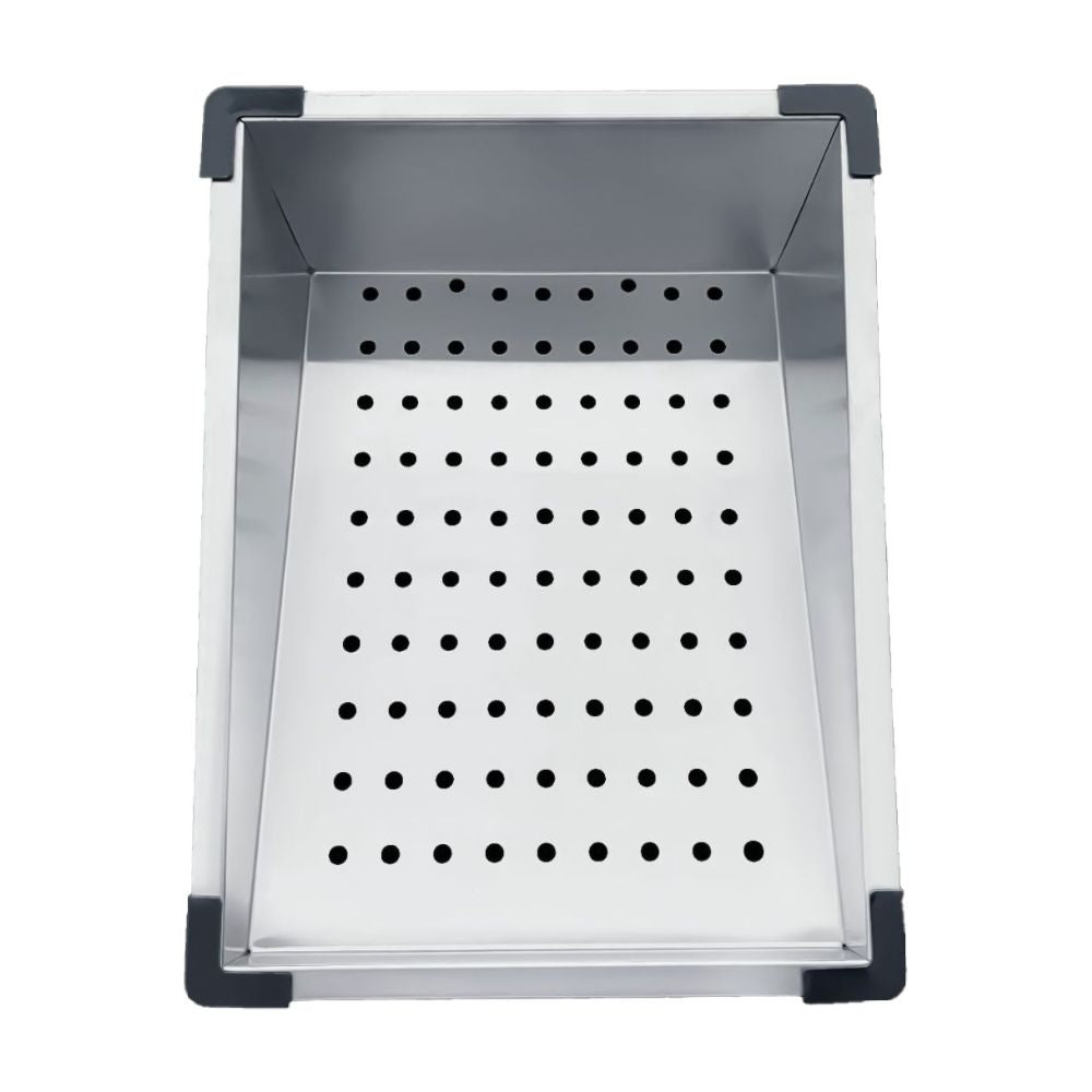 Lavello cucina da incasso una vasca 74x45x20H inox spazzolato SA3541 con accessori