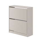 Meuble à chaussures 2 portes basculantes couleur cachemire 73x26x82.5H SHC520