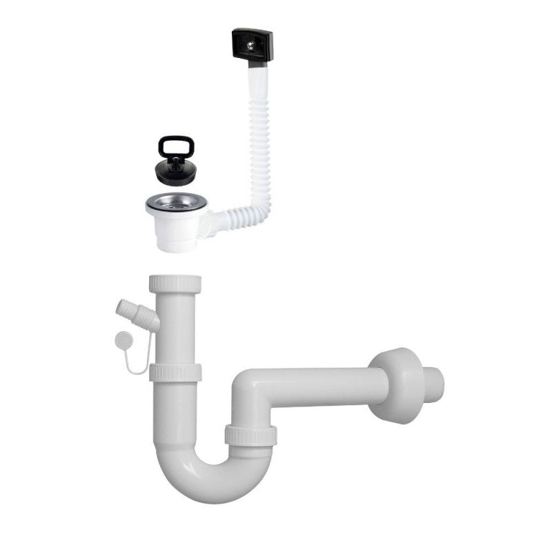 Évier encastrable cuisine inox 76x43.5 un bac et égouttoir gauche SA07SX Samet