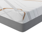 Materasso una piazza e mezza con Memory Foam, sfoderabile con molle insacchettate 120x190x30 cm Corvo