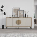 Madia 4 ante colore noce e sandstone 180x35,6x82 Gora180