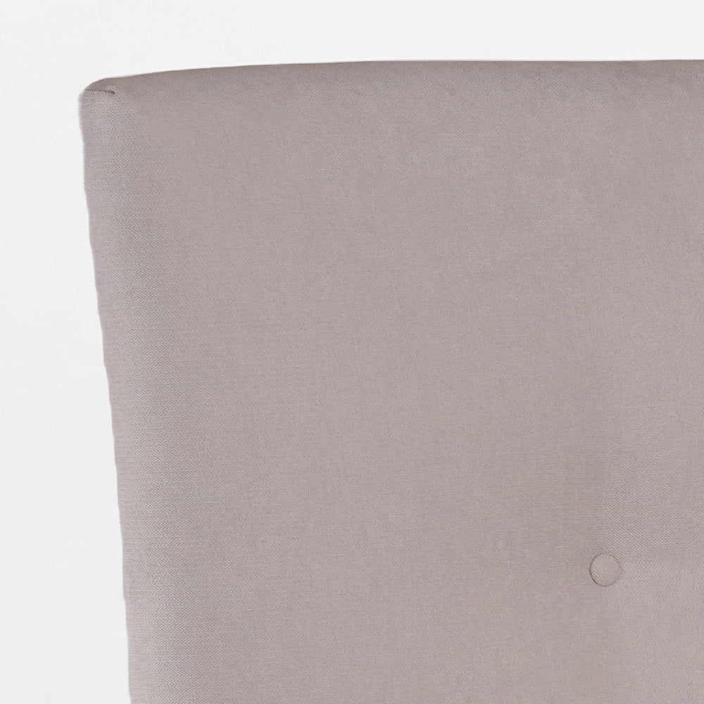 Letto una piazza e mezza con rete inclusa in tessuto colore grigio chiaro Stiletto