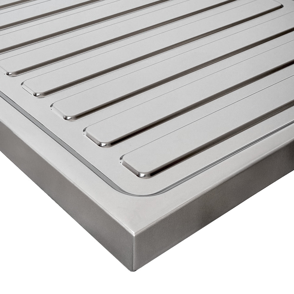 Lavello appoggio una vasca e gocciolatoio sinistro 80x50 cm - Samet SA216