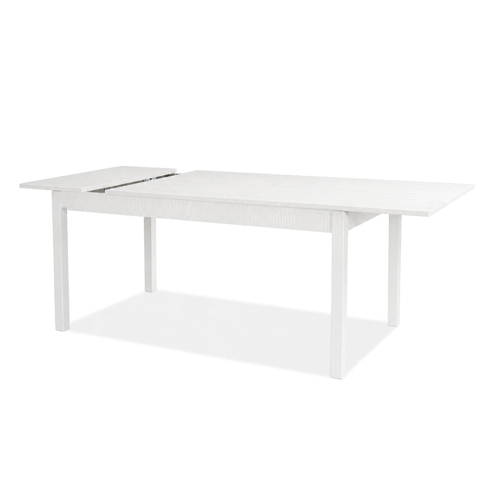 Ausziehbarer Tisch in Esche weiß 160x90 cm - Empoli