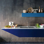 Lavello incasso 2 vasche KID 620 tectonite grigio 83x50x21 cm. Franke