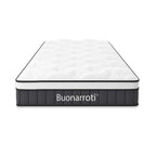 Matelas simple à ressorts ensachés et tissu tricoté 80x190x21H Pici