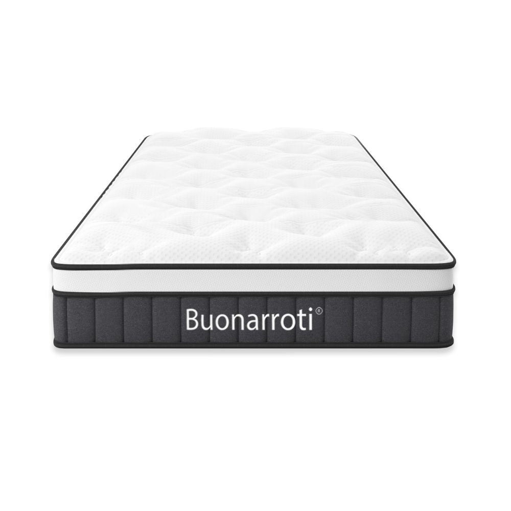 Matelas simple à ressorts ensachés et tissu tricoté 80x190x21H Pici