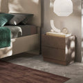 Comodino 50 cm con 2 cassetti colore bronzo - Mustella