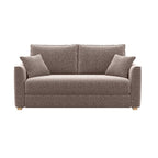 Divano 3 posti con letto estraibile e contenitore in tessuto tortora 180x93x97H Cosy