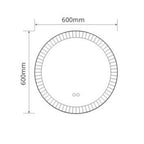 Specchio smart rotondo anti-appannamento YJ-3001-60 diametro 60x60