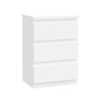 Cassettiera 3 cassetti colore bianco 42x32x61H Morgan